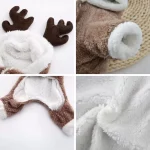 dachshund space christmas doxie reindeer jumpsuit