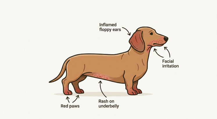 allergies in dachshunds dachshund space