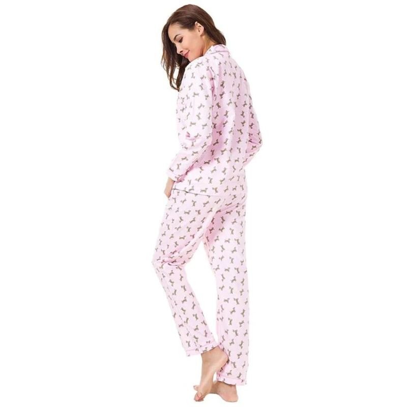 dachshund space cute dachshund print pajama sets for women