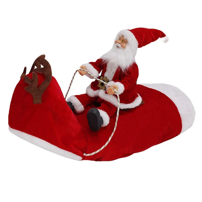 dachshund space dachshund santa claus riding deer christmas costume