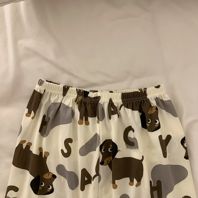 dachshund space shop cute dachshund pajama set for women