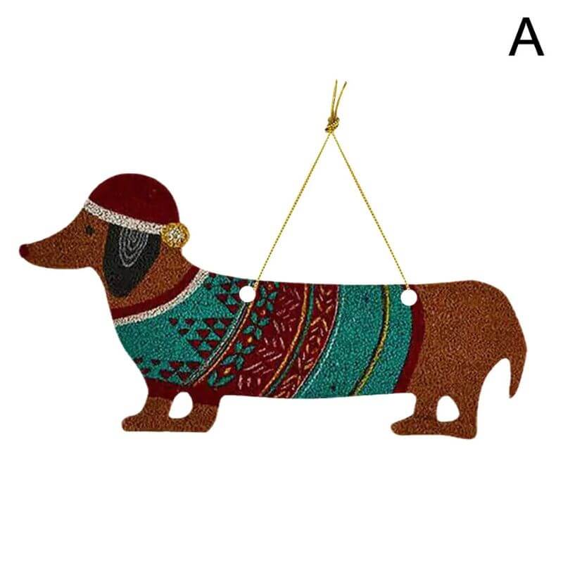 dachshund space shop hello sausage dog ornaments