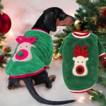 rudolph reindeer sausage dog sweater