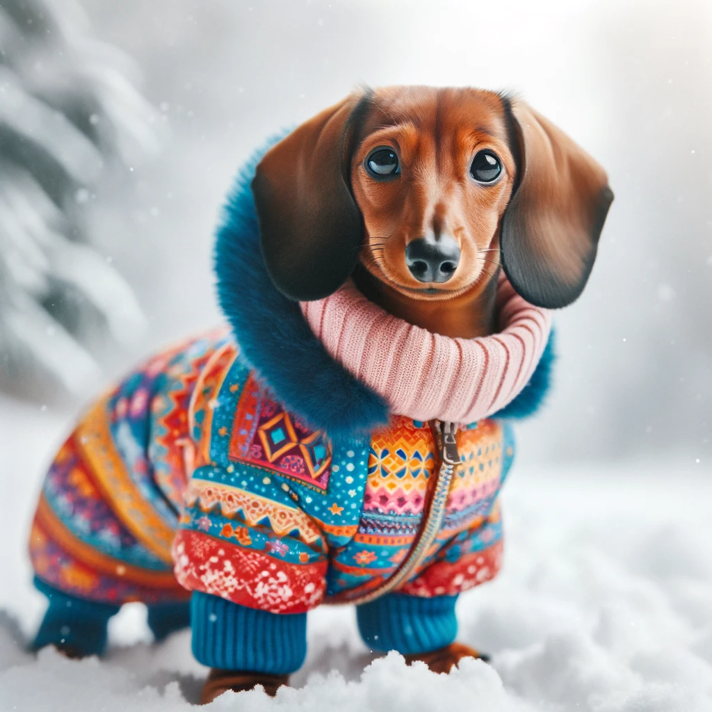 dachshund winter clothes- dachshund space
