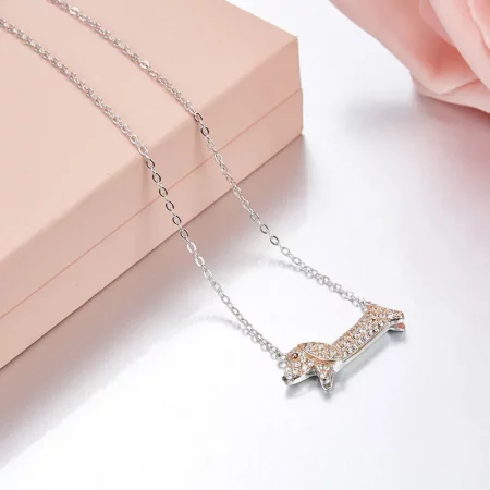 dachshund space shop 925 sterling silver dachshund necklace