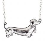 dachshund space shop enamel dachshund necklace