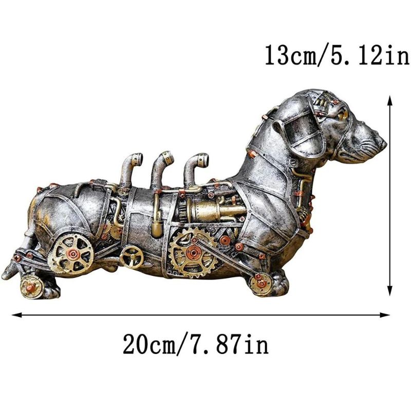 dachshund space shop steampunk dachshund sculpture figurine
