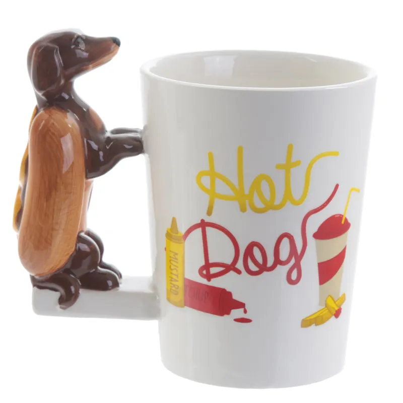 frenchie space shop hot dog dachshunds mug