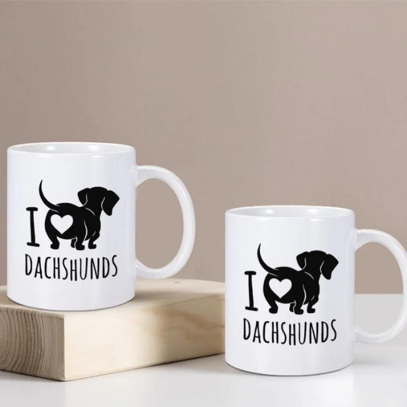 frenchie space shop i love dachshunds mug