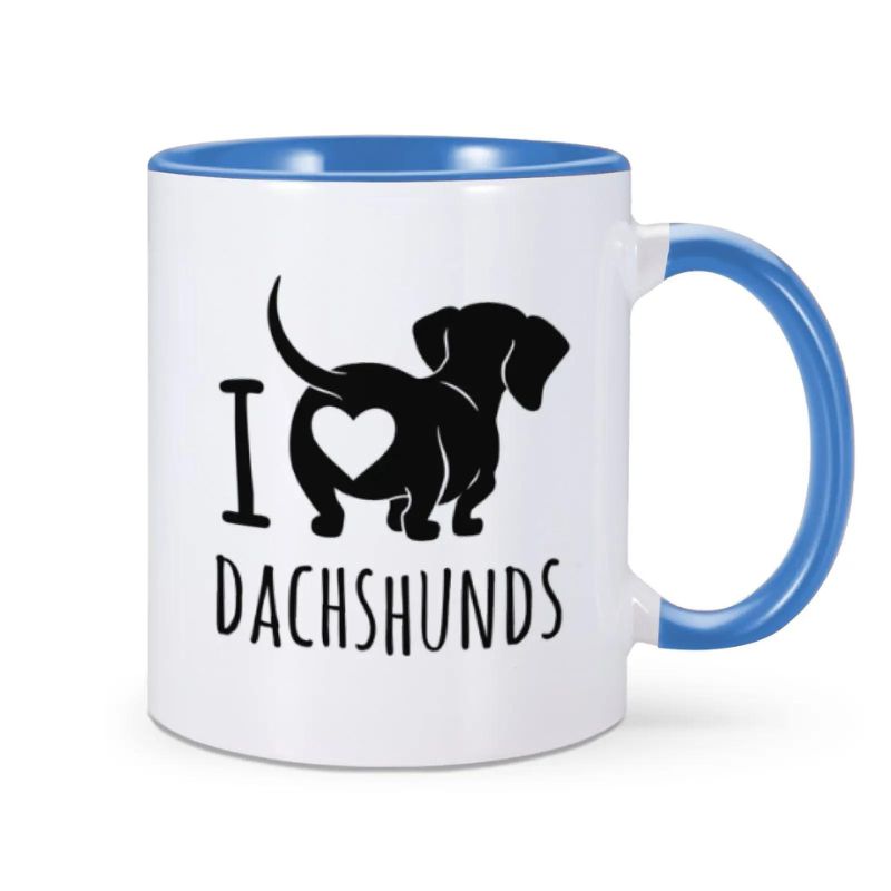 frenchie space shop i love dachshunds mug