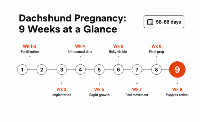 dachshund space pregnancy timeline