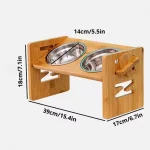 elevated wiener dog bowl