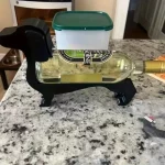 winedog dachshund bottle holder