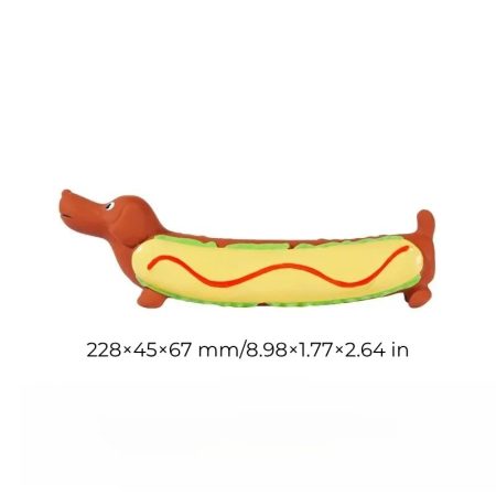 sausage dog squeaky toy