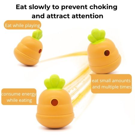 carrot tumbler doxie food toy