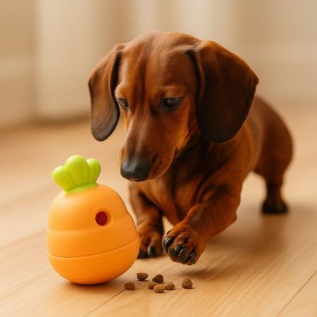 carrot tumbler doxie food toy