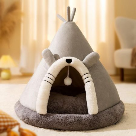 cozy teepee dachshund bed