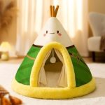 cozy teepee dachshund bed