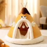 cozy teepee dachshund bed