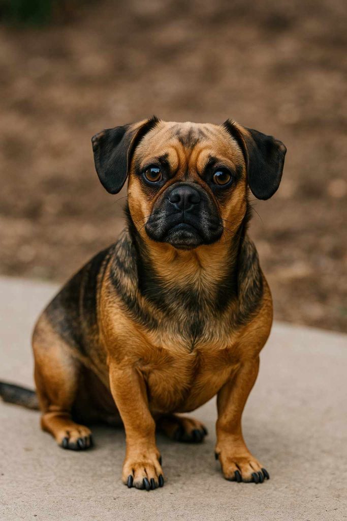 daug_dachshund and pug mix dachshund space