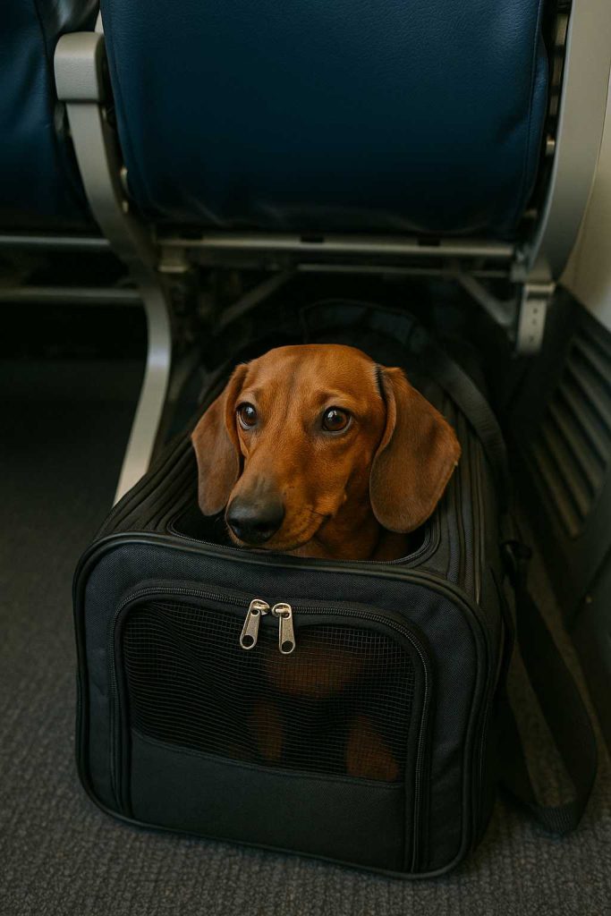 traveling with a dachshund