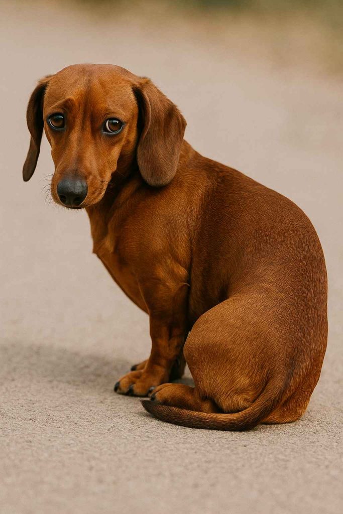 dachshund tail dachshund space