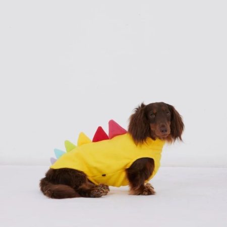 dino dachshund fleece vest