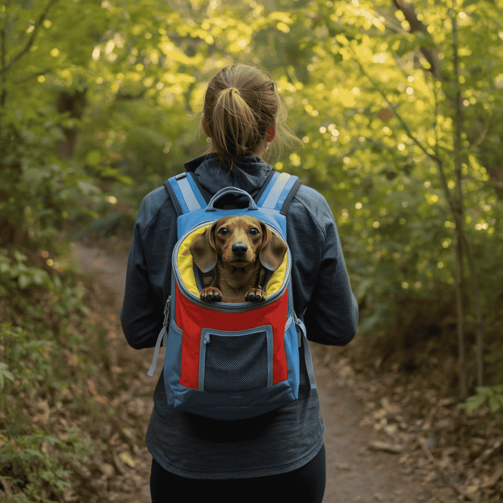 dachshund carrier dachshund hiking