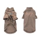 cocoa stripe doxie-t-shirt
