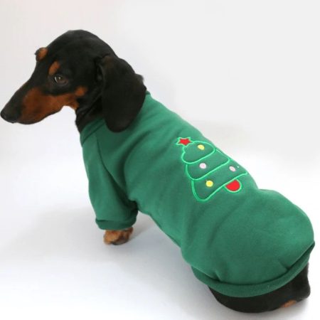 merrydox dachshund christmas hoodie