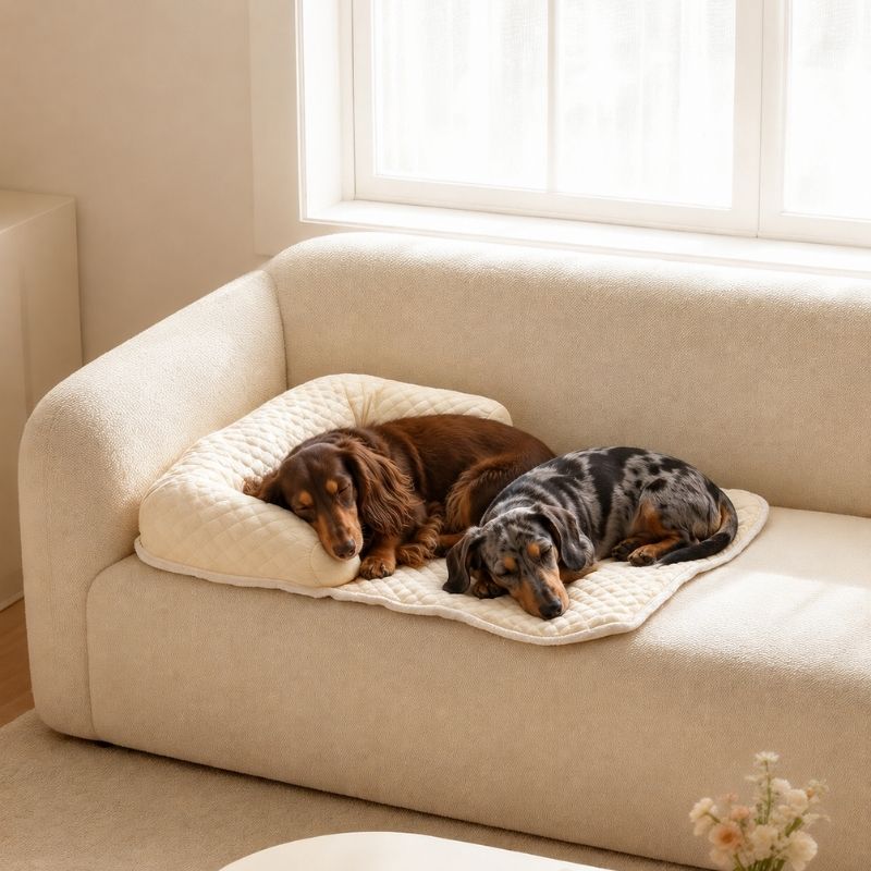 dachshund-space-cooling-summer-dachshund-sofa-2 Doxie Space Cooling Mat