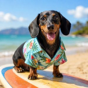 dog summer clothes dachshund space