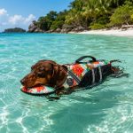 chinfloat dachshund life vest limited edition