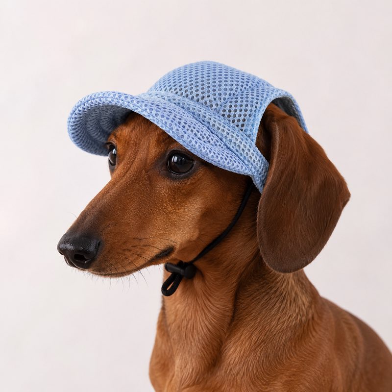 Breathable Mesh Dachshund Sun Hat