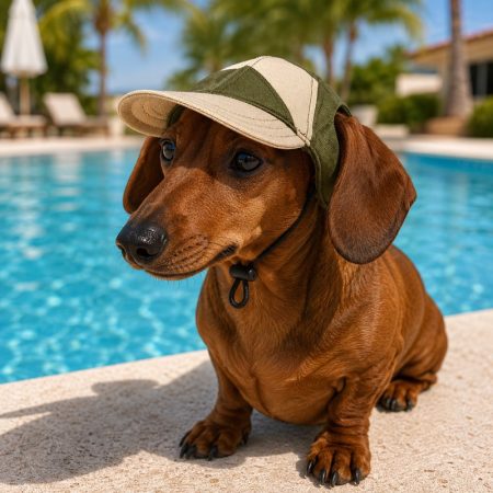 dachshund sun protection hat