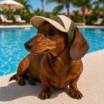 dachshund sun protection hat