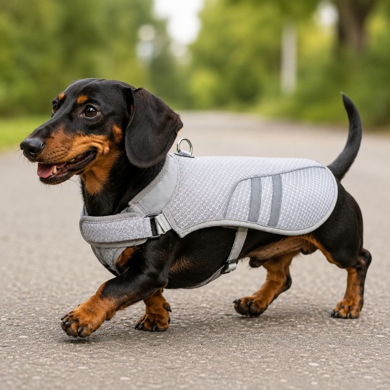 dachshund-space-mesh-dachshund-cooling-vest-6 mesh dachshund cooling vest