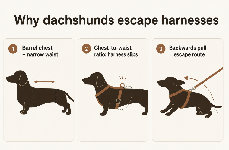 How to Stop a Dachshund Escaping Its Harness? What Type of Harness To Choose?