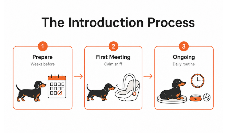 how to introduce a dachshund to a baby dachshund space